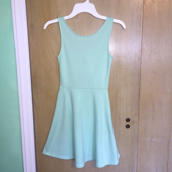 H&M | Dresses | Hm Divided Mint Green Dress With Back Cutout | Poshmark